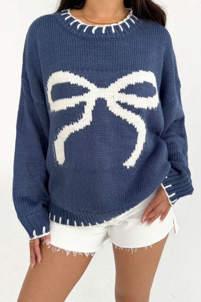 Bow Long Sleeve Sweater