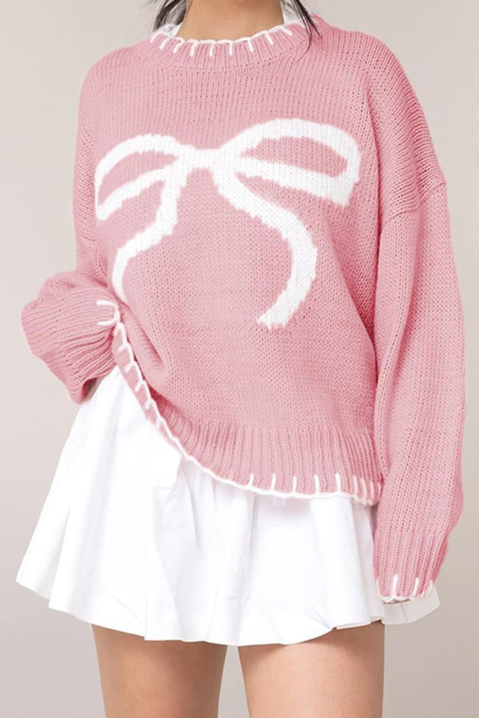 Bow Long Sleeve Sweater